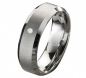 Preview: Moderne Wolframring mit Stein W100